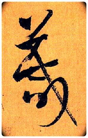箴毛笔草书写法,摘自唐孙过庭书谱