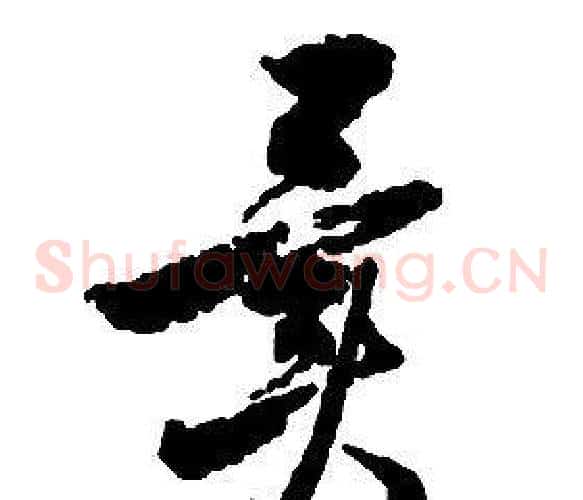 異字启功毛笔草书书法写法,摘自千字文