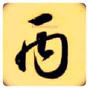 丙毛笔草书写法,摘自隋智永真草千字文