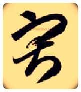寂毛笔草书写法,摘自隋智永真草千字文