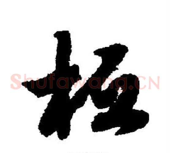 桓字赵构毛笔草书书法写法,摘自赵构毛笔草书书法作品