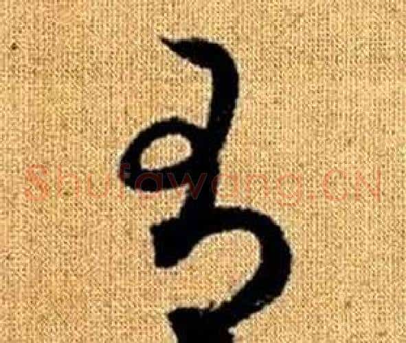 有字赵孟頫毛笔草书写法,摘自真草千字文