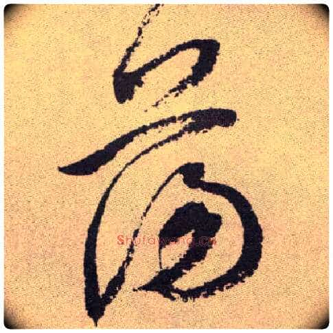 荡毛笔草书写法,摘自明祝允明行草牡丹赋卷