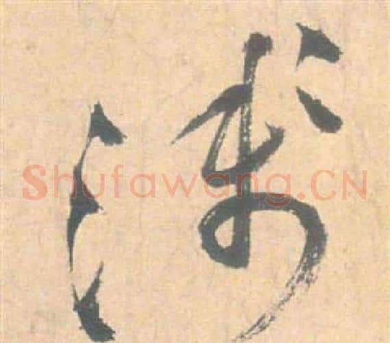 淺字祝枝山毛笔草书书法写法,摘自云江记