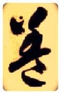 盖毛笔草书写法,摘自隋智永真草千字文