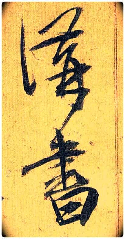 讲书毛笔草书写法,摘自明祝允明行草归田赋乐志论