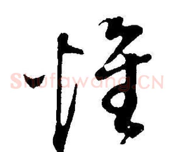 惟字董其昌毛笔草书书法写法,摘自邵康节先生自署无名公传
