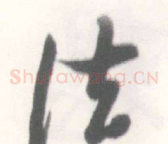 法字启功毛笔草书书法写法,摘自临苏轼手札