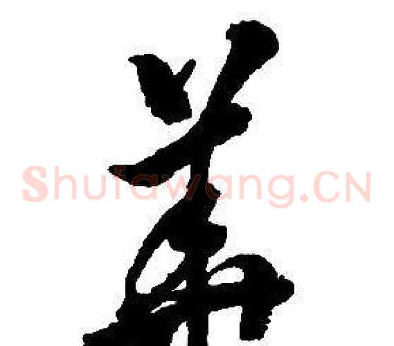 華字启功毛笔草书书法写法,摘自千字文