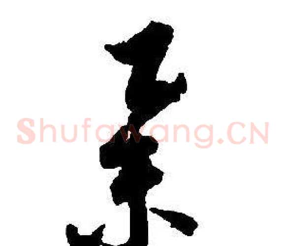 舉字启功毛笔草书书法写法,摘自千字文