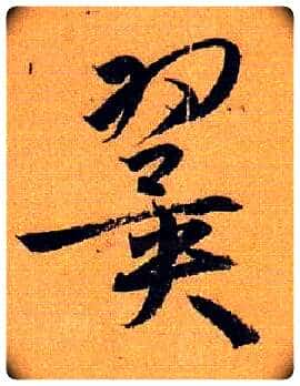 翼毛笔草书写法,摘自唐孙过庭书谱