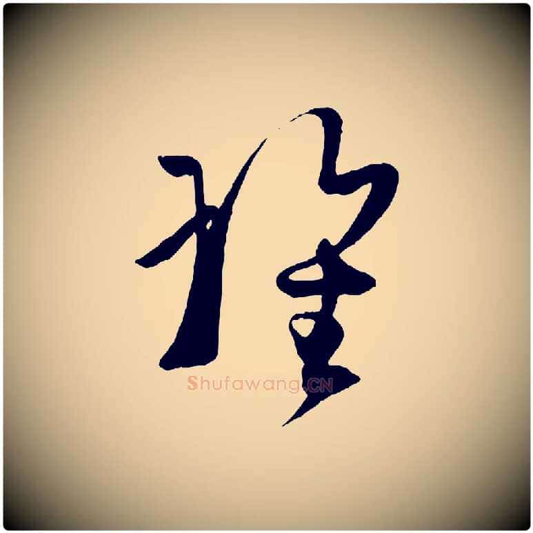 瑰毛笔草书写法,摘自唐代孙过庭书谱