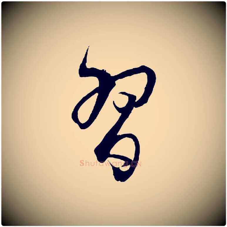 習毛笔草书写法,摘自唐代孙过庭书谱