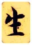 生毛笔楷书写法,摘自隋智永真草千字文