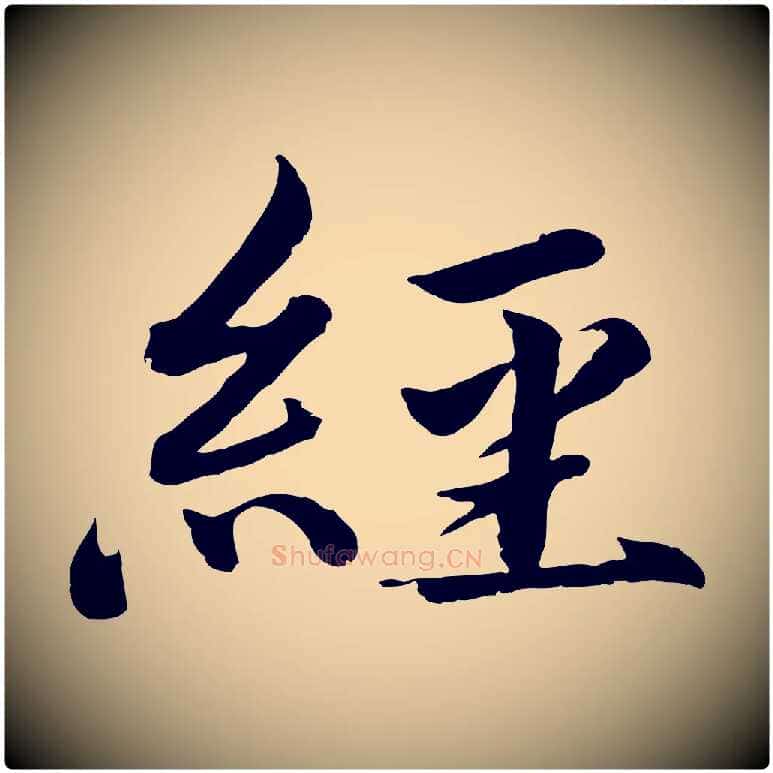 經毛笔楷书写法,摘自宋代蔡襄进诗帖
