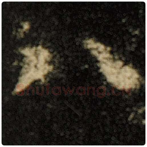 欧阳询毛笔楷书八字的写法,摘自欧阳询书法作品化度寺碑