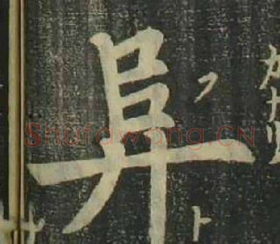 阜字姜立纲毛笔楷书书法写法,摘自四体千字文