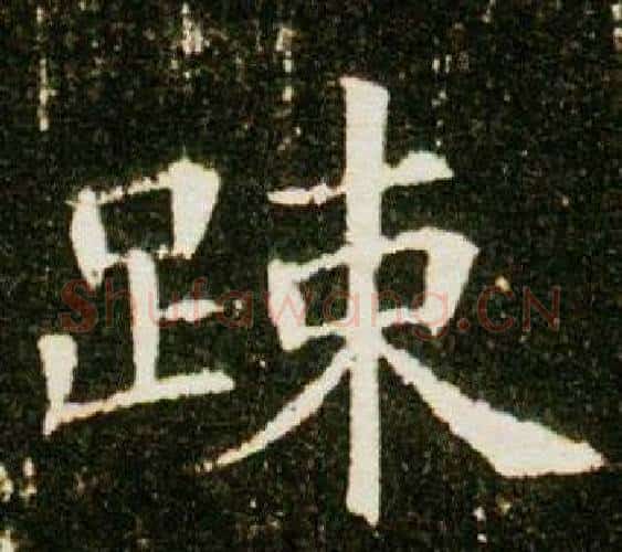 疏字杨秀毛笔小楷书法写法,摘自董美人墓志铭