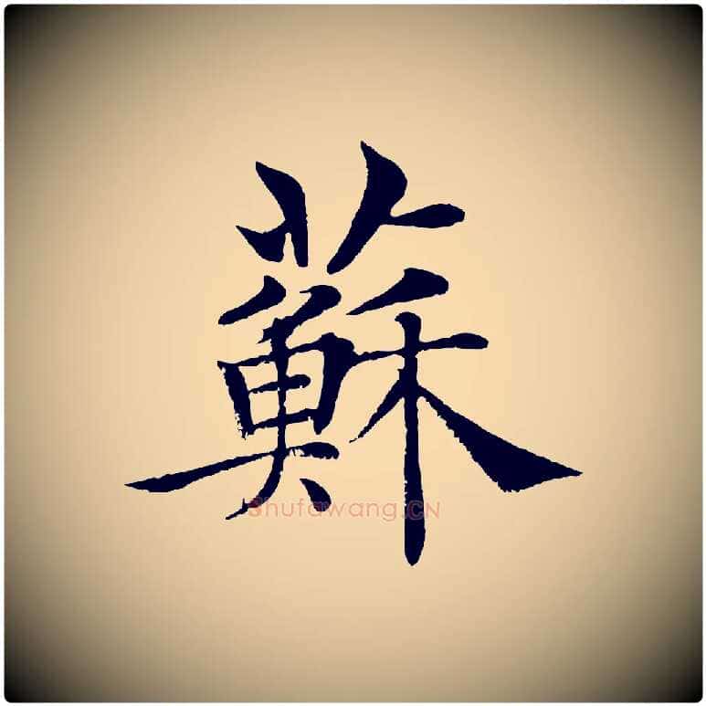 蘇毛笔楷书写法,摘自唐代褚遂良倪宽赞