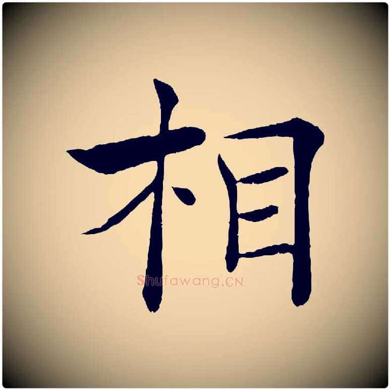 相毛笔楷书写法,摘自唐代褚遂良倪宽赞