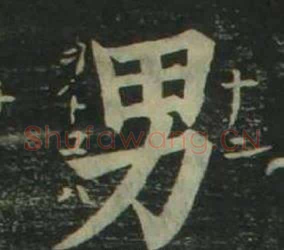 男字姜立纲毛笔楷书书法写法,摘自四体千字文