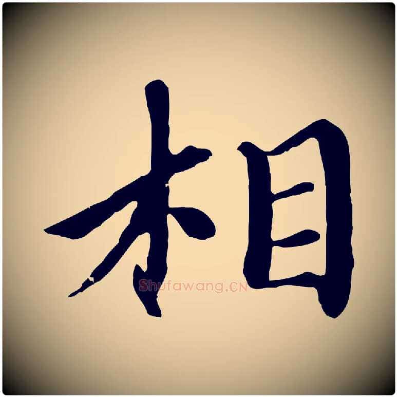 相毛笔楷书写法,摘自元代赵孟頫卫淑媛墓志