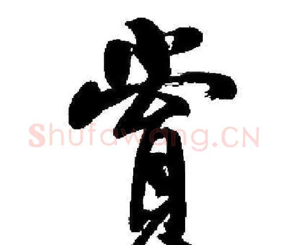 賞字启功毛笔楷书书法写法,摘自启功毛笔楷书书法作品