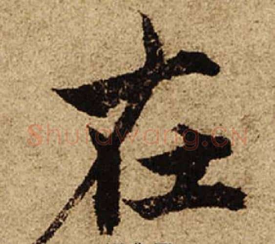 在字柯九思毛笔楷书书法写法,摘自老人星赋