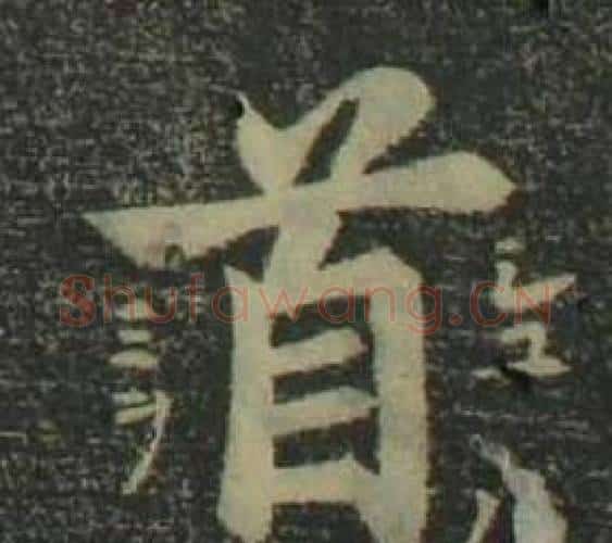 首字姜立纲毛笔楷书书法写法,摘自四体千字文