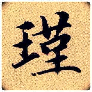 瑾毛笔楷书写法,摘自元赵孟頫续千字文