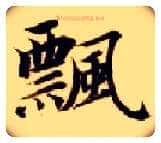 飄毛笔楷书写法,摘自隋智永真草千字文