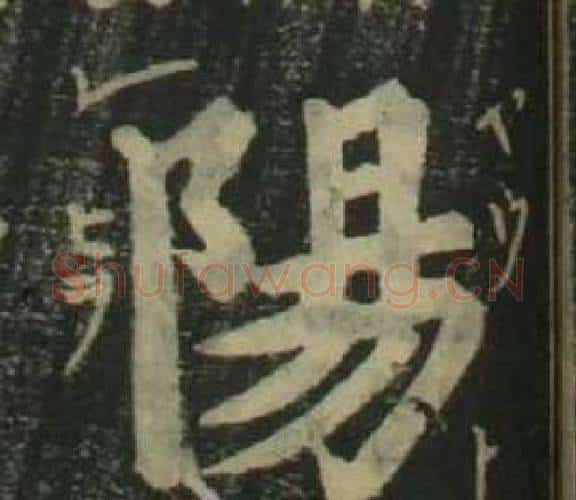 陽字姜立纲毛笔楷书书法写法,摘自四体千字文