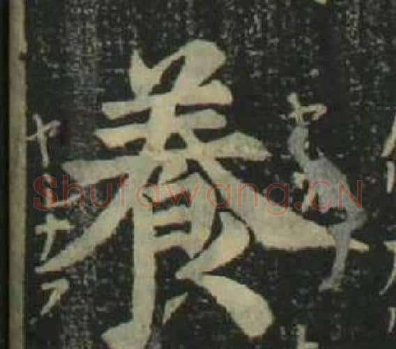 養字姜立纲毛笔楷书书法写法,摘自四体千字文