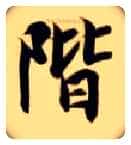 阶毛笔楷书写法,摘自隋智永真草千字文