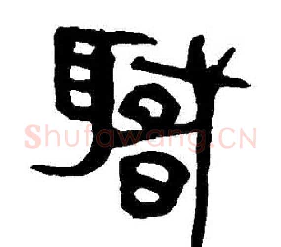 職字轪侯利苍的儿子‌‌毛笔隶书写法,摘自轪侯利苍的儿子‌‌毛笔隶书作品