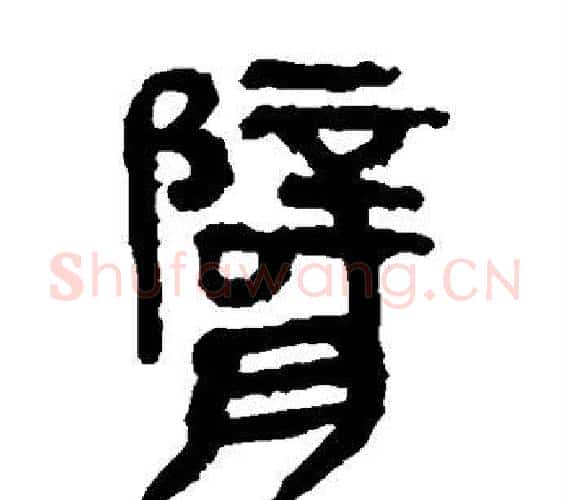 臂字轪侯利苍的儿子‌‌毛笔隶书写法,摘自轪侯利苍的儿子‌‌毛笔隶书作品