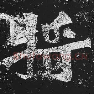 北魏 毛笔魏碑体楷书『将』单字帖图片，摘自：贺兰汗造像记