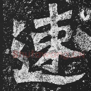 北魏 毛笔魏碑体楷书『速』单字帖图片，摘自：贺兰汗造像记