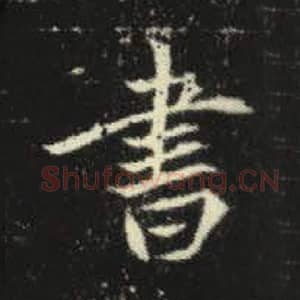 北魏 毛笔魏碑体楷书『书』单字帖图片，摘自：元倪墓志