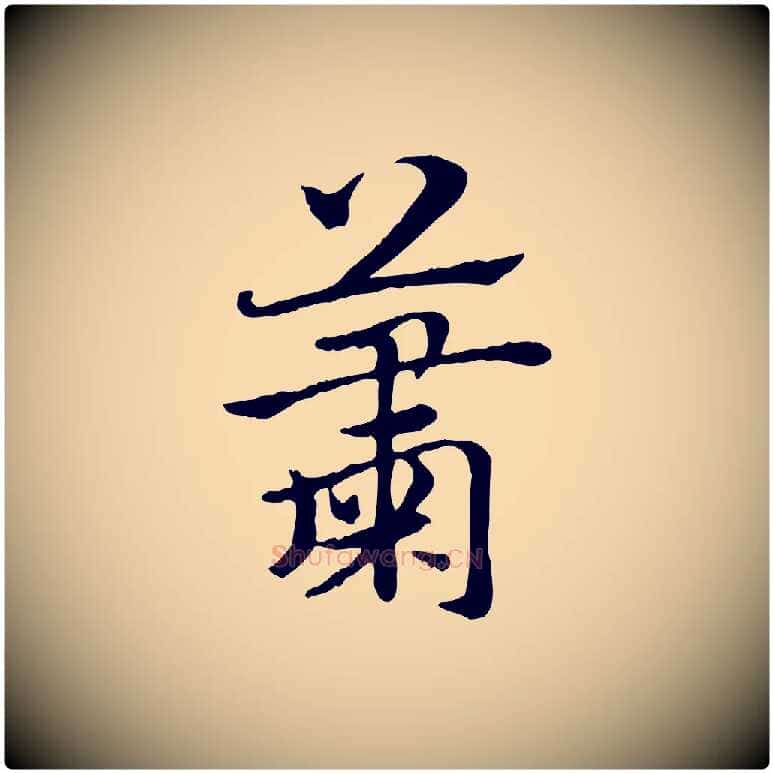 蕭毛笔行楷写法,摘自元代赵孟頫急就章