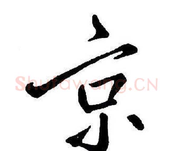 京字王铎毛笔行书书法写法,摘自集字千字文