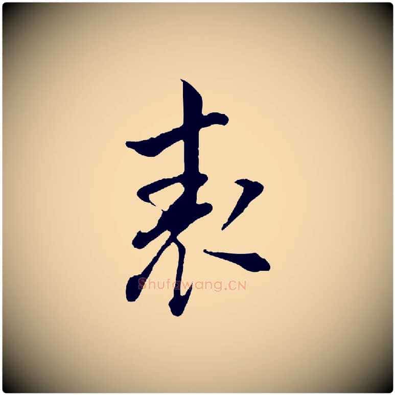 表毛笔行书写法,摘自明代董其昌洛神赋十三行补