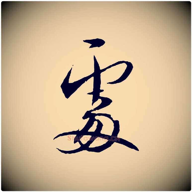 處毛笔行书写法,摘自宋代蔡襄与郎中帖