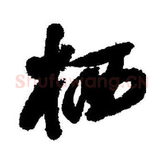 棲字归庄毛笔行书书法写法,摘自归庄毛笔行书书法作品
