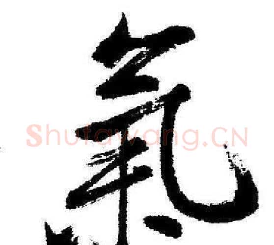 氣字启功毛笔行书书法写法,摘自临苏轼诗文帖