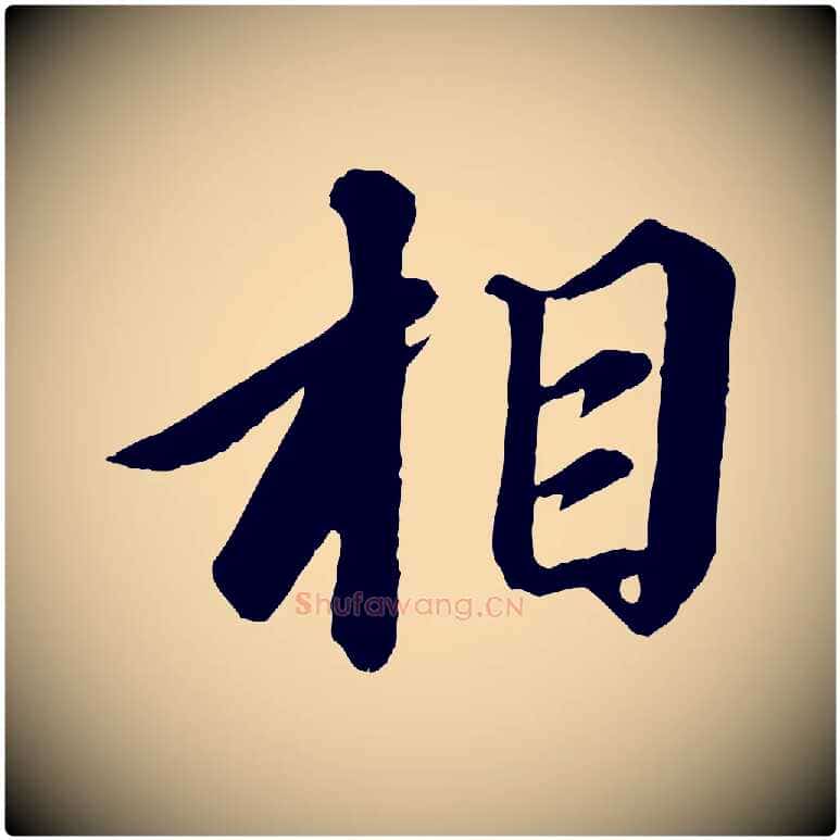 相毛笔行书写法,摘自宋代苏轼付颖沙弥帖