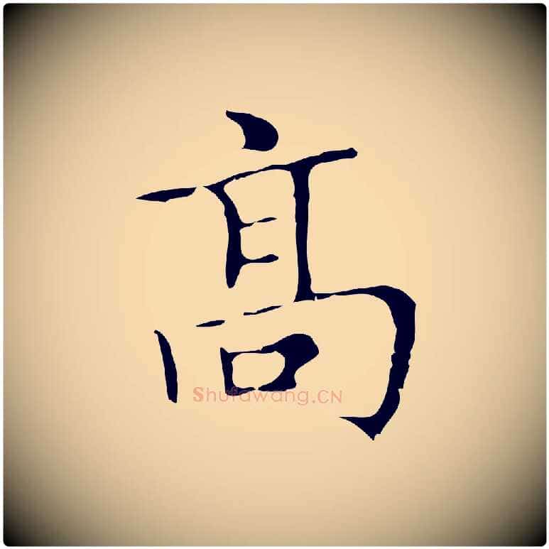 高毛笔行楷写法,摘自明代宋濂跋都下帖