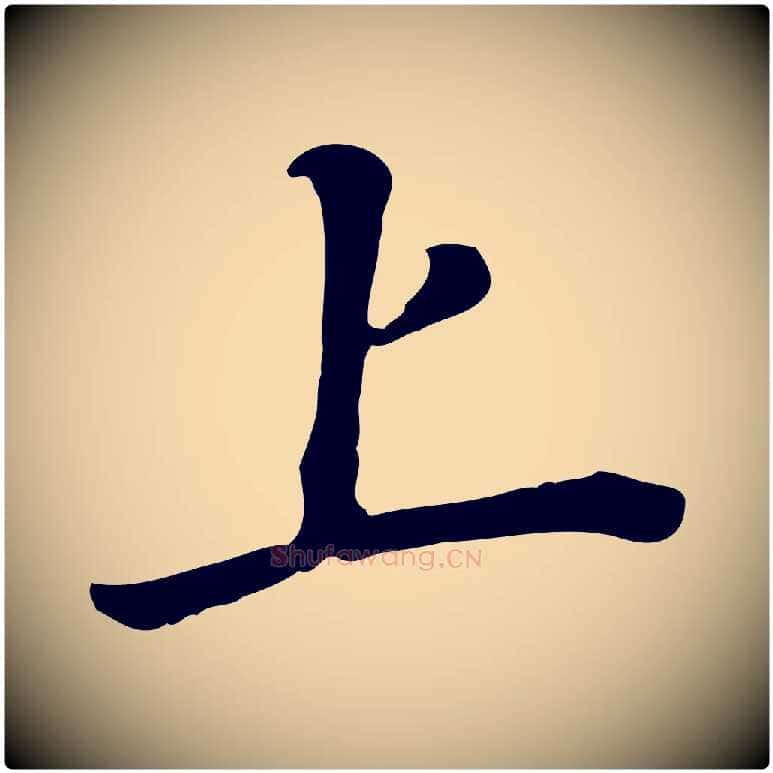 上毛笔行书写法,摘自明代董其昌跋孝经