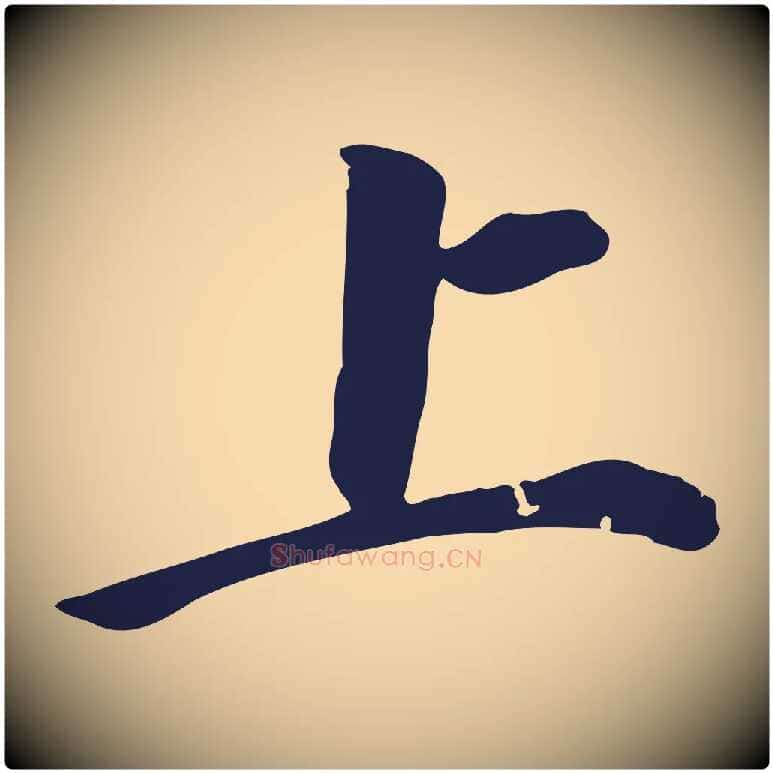 上毛笔行书写法,摘自明代董其昌跋孝经