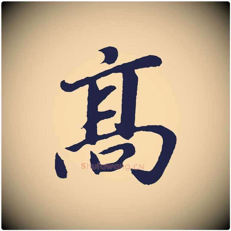 高毛笔行书写法,摘自明代董其昌龙神感应记
